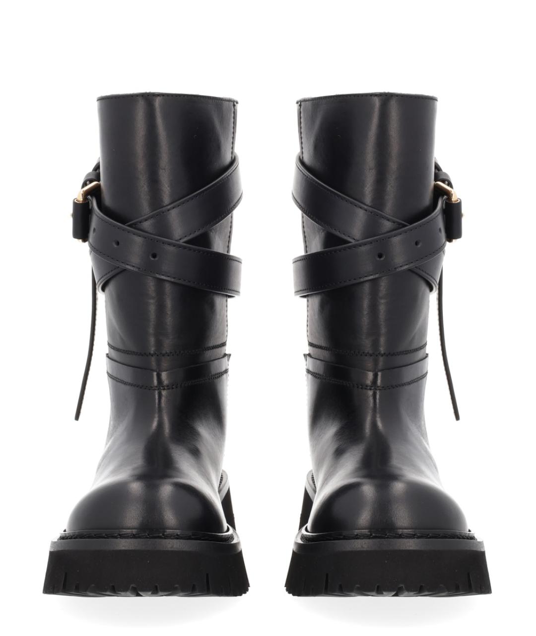 MOSCHINO Черные кожаные ботинки, фото 5