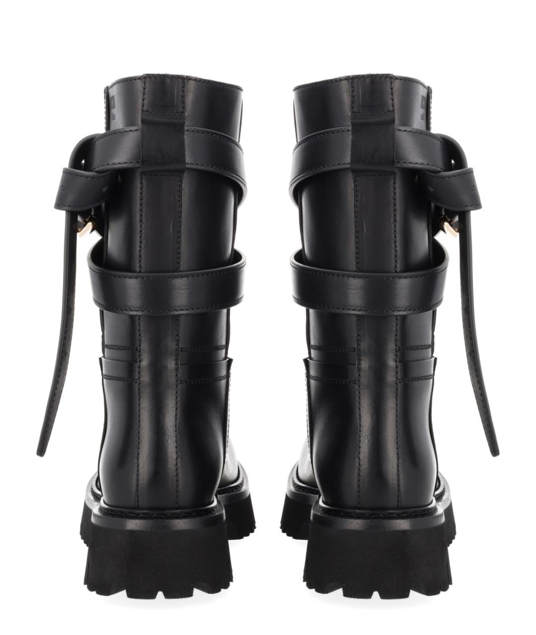 MOSCHINO Черные кожаные ботинки, фото 3