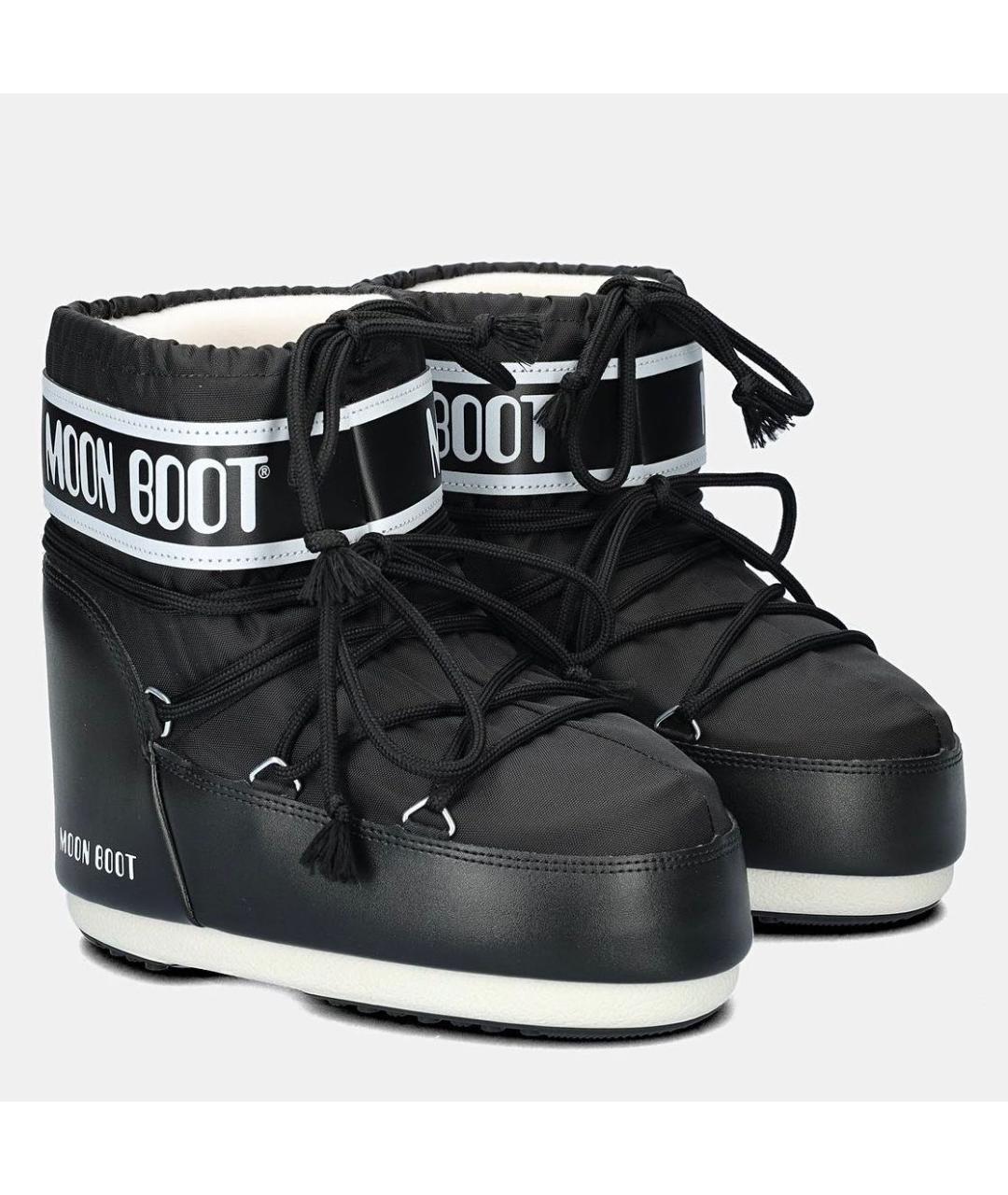 MOON BOOT Черные текстильные ботинки, фото 2