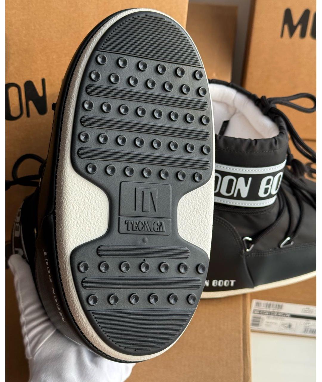 MOON BOOT Черные текстильные ботинки, фото 7