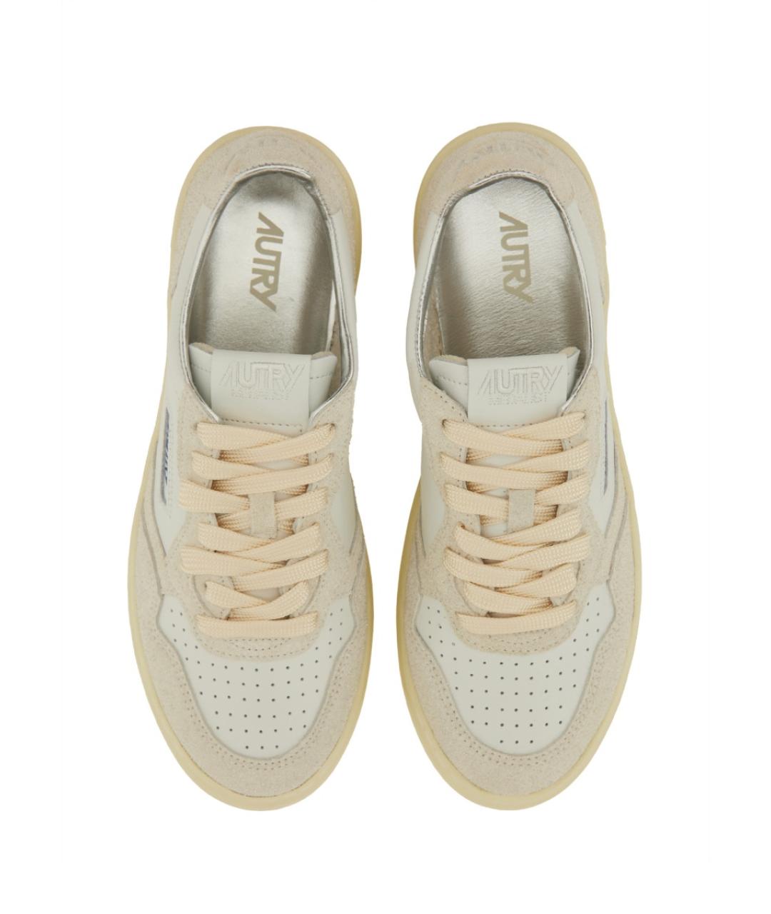 AUTRY Белые кожаные кроссовки, фото 2