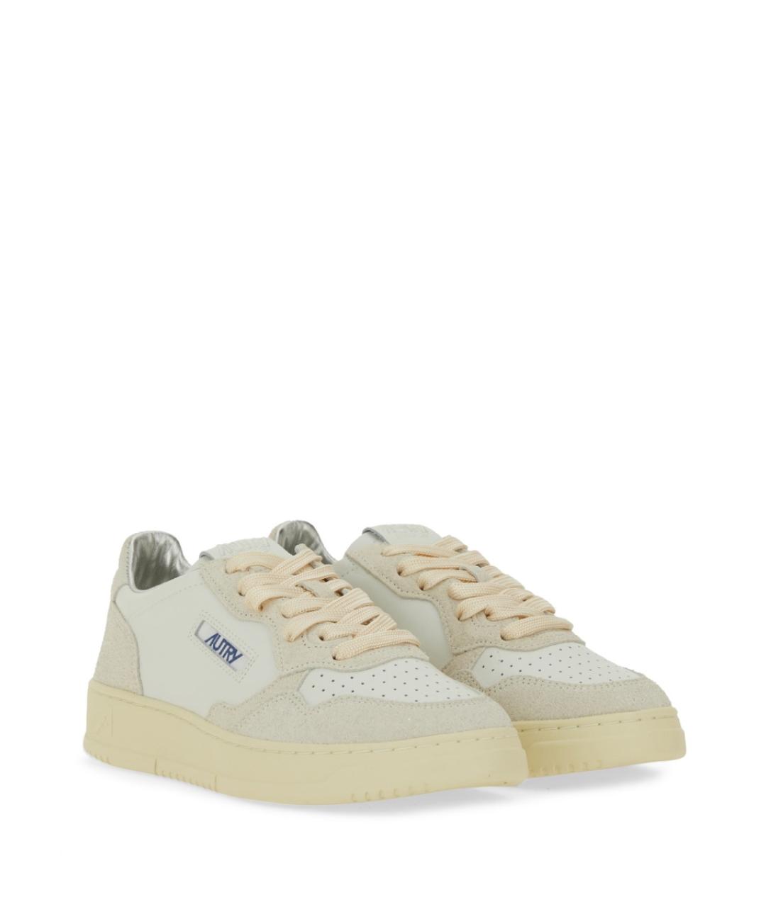 AUTRY Белые кожаные кроссовки, фото 3