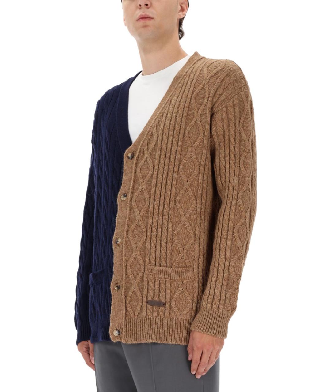 MOSCHINO Коричневый джемпер / свитер, фото 4