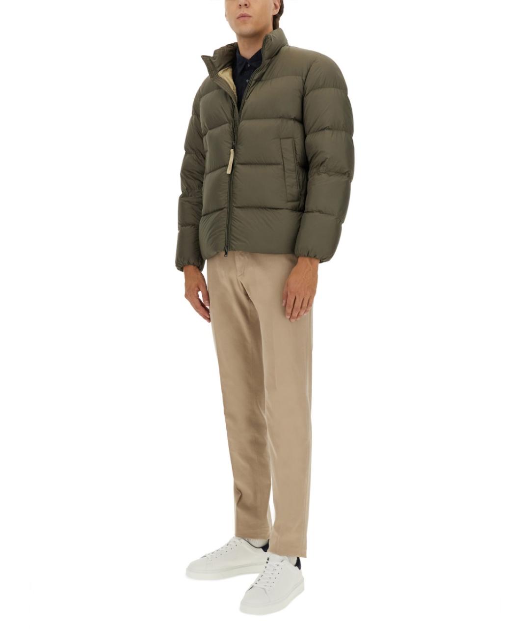 WOOLRICH Зеленый полиэстеровый пуховик, фото 2