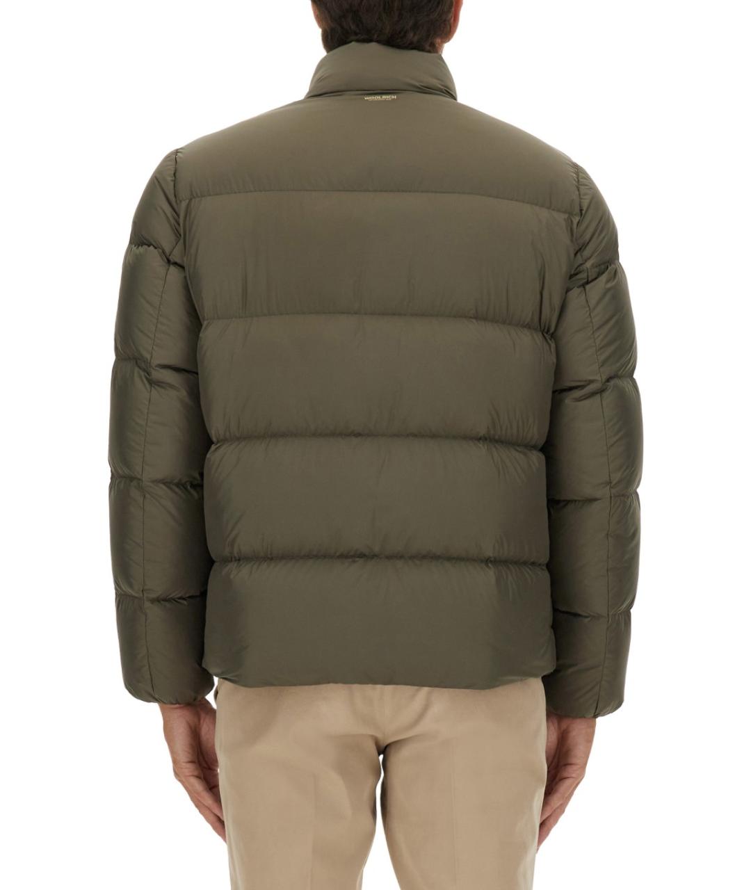 WOOLRICH Зеленый полиэстеровый пуховик, фото 3