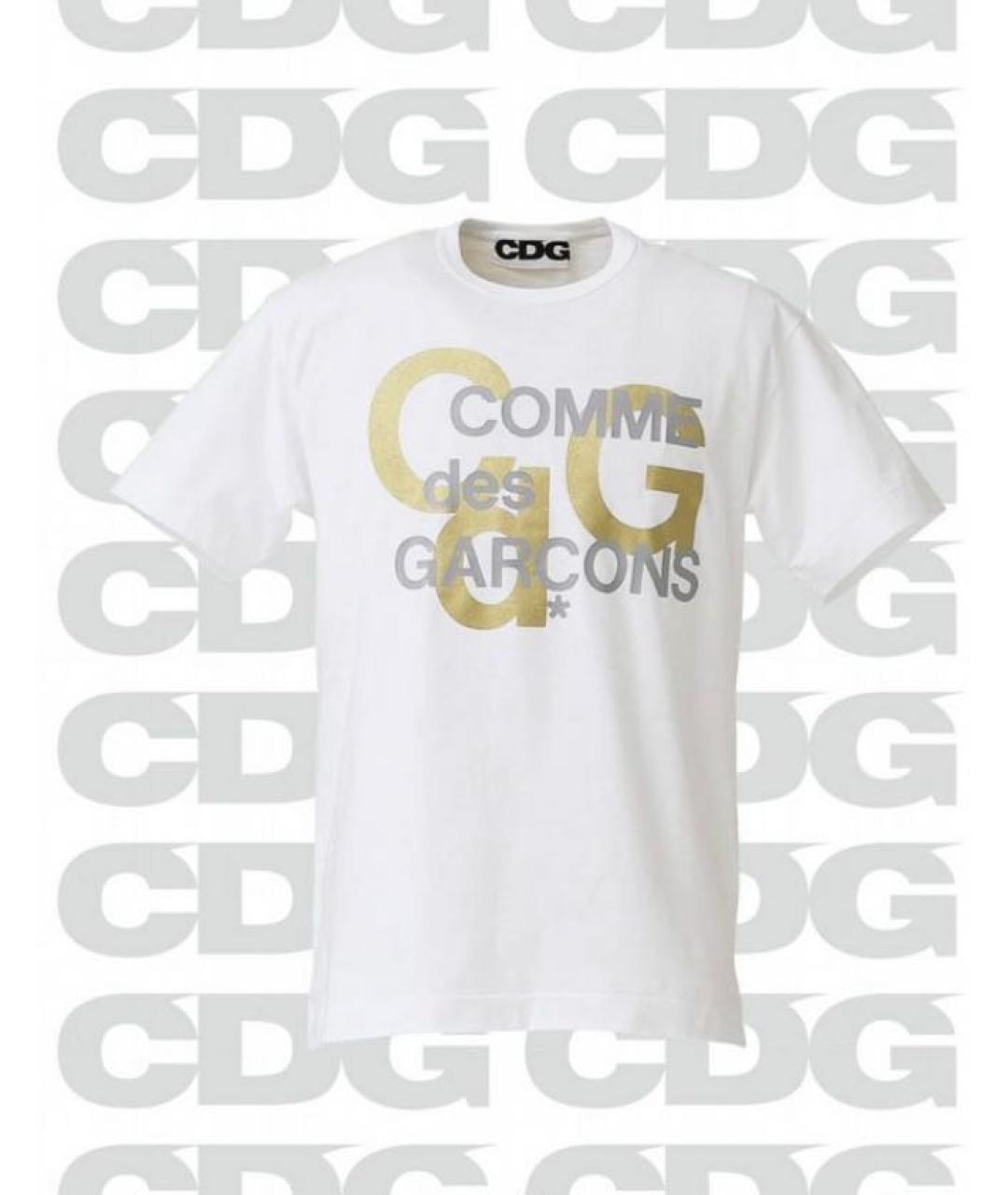 COMME DES GARÇONS Белая хлопковая футболка, фото 6