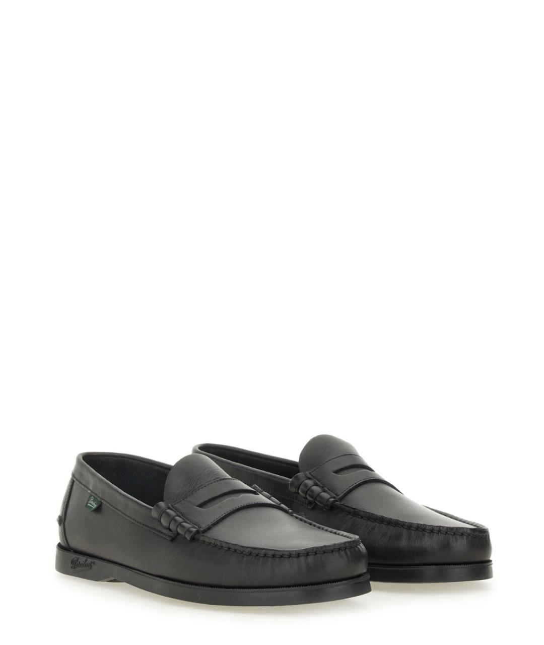 PARABOOT Черные кожаные мокасины, фото 2