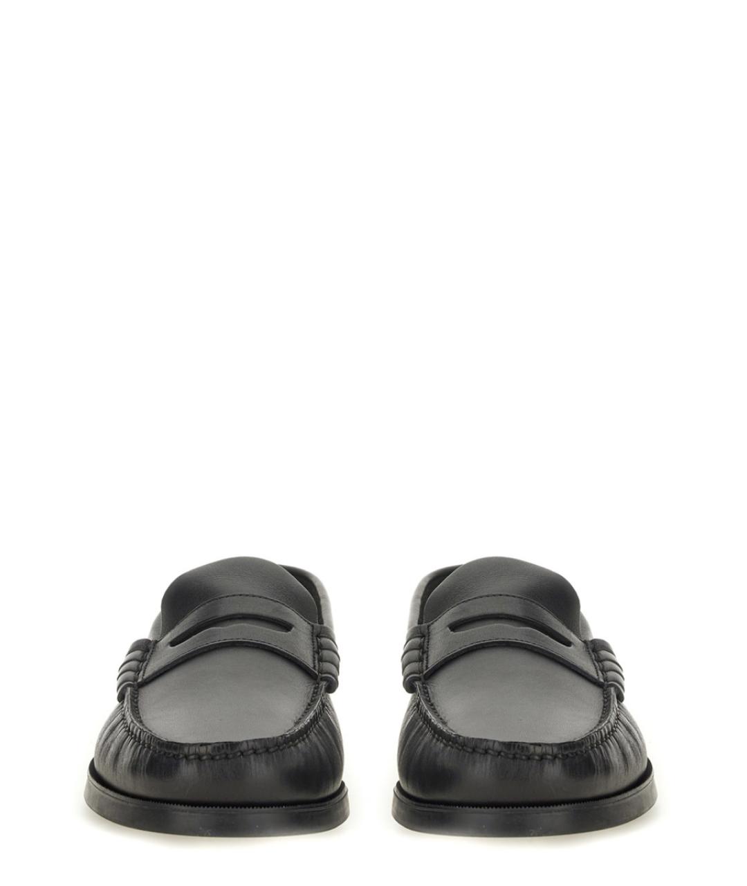 PARABOOT Черные кожаные мокасины, фото 5