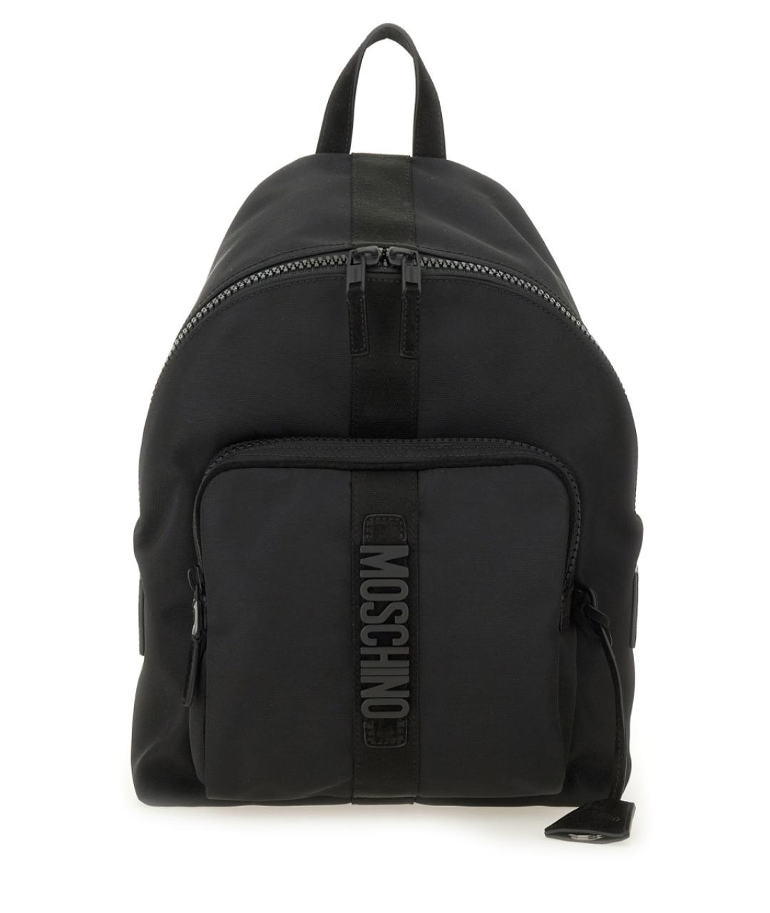 MOSCHINO Черный синтетический рюкзак, фото 1