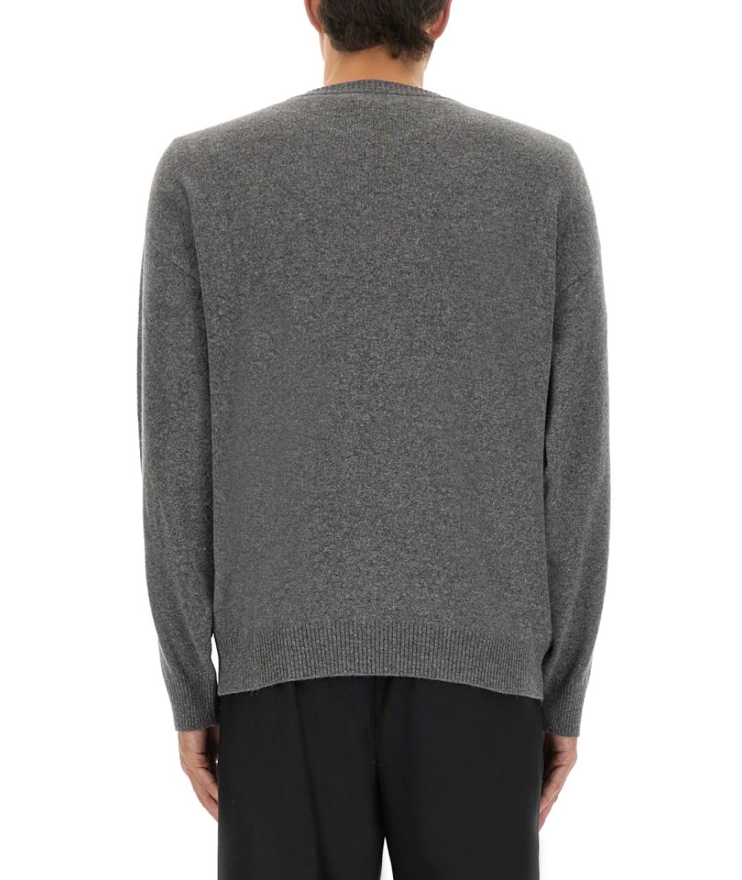 MOSCHINO Серый шерстяной джемпер / свитер, фото 3