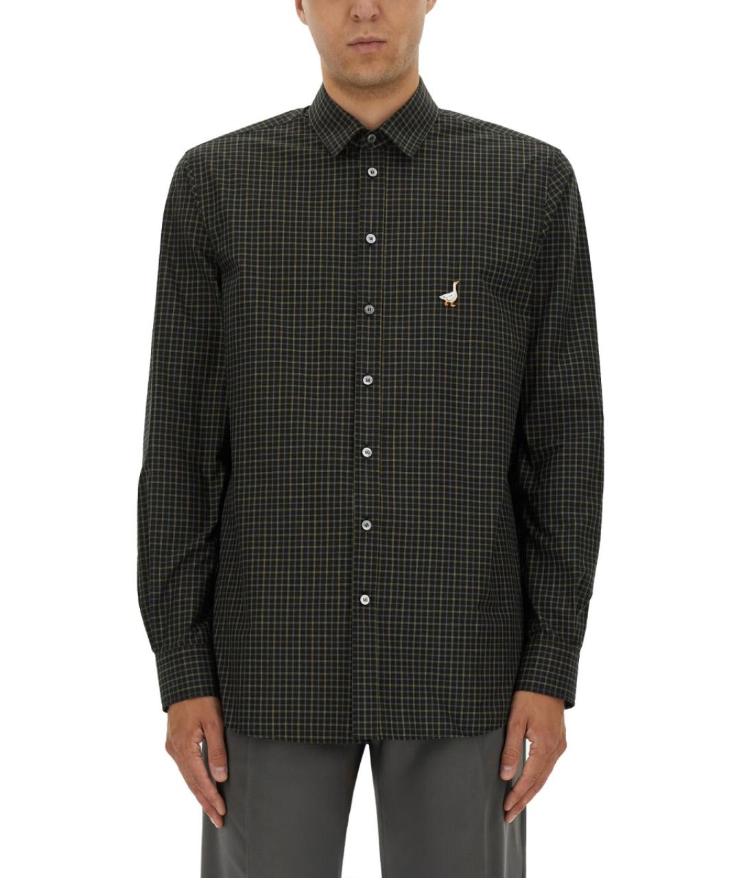 MOSCHINO Серая хлопковая кэжуал рубашка, фото 5