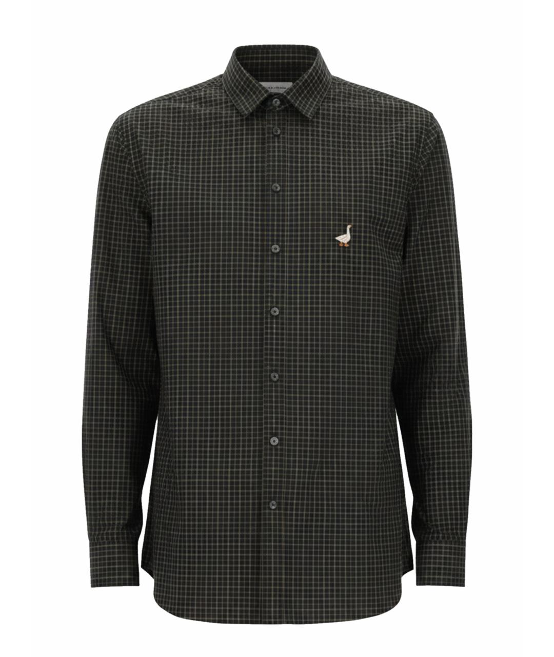 MOSCHINO Серая хлопковая кэжуал рубашка, фото 1