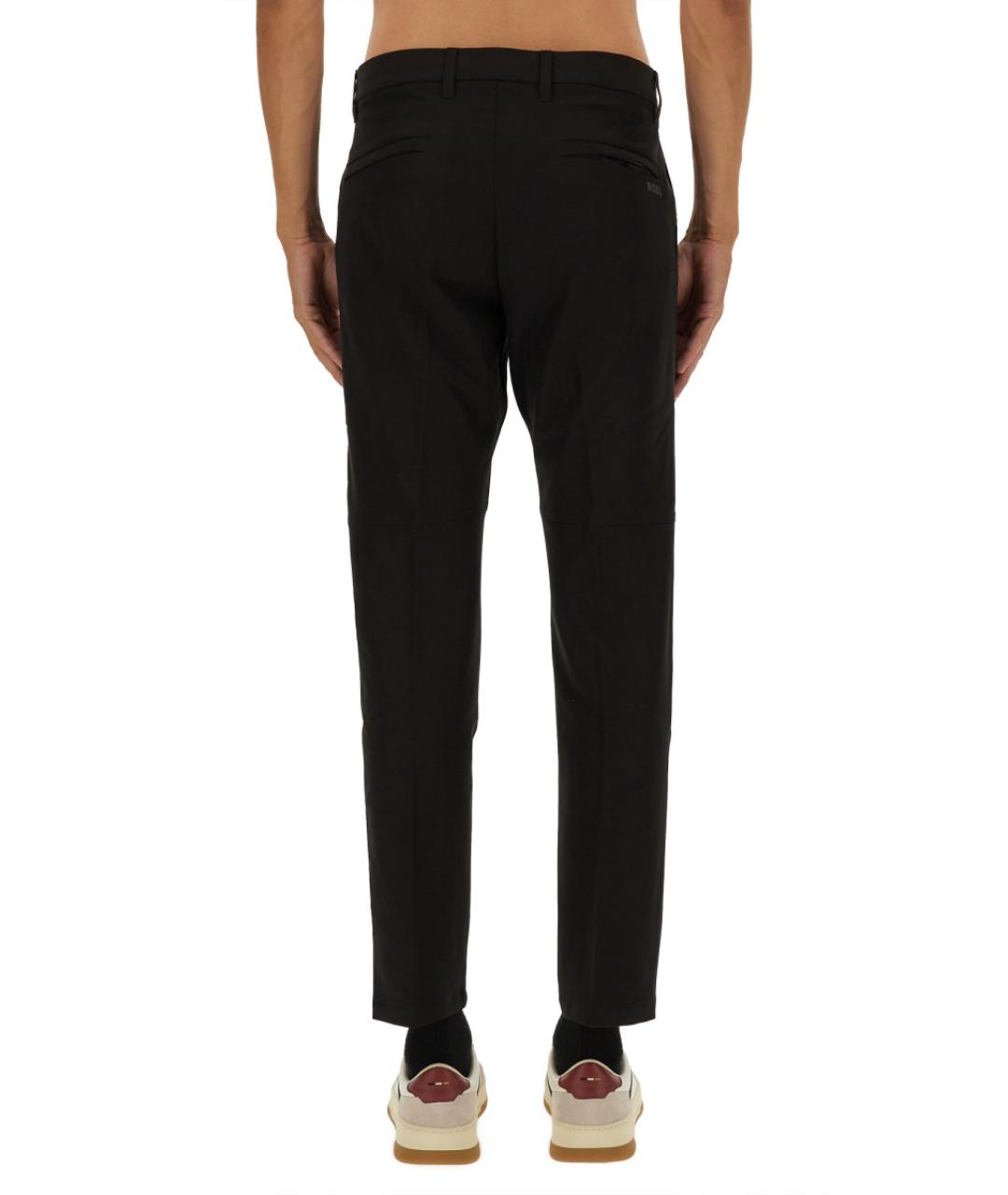 HUGO BOSS Черные хлопковые повседневные брюки, фото 3