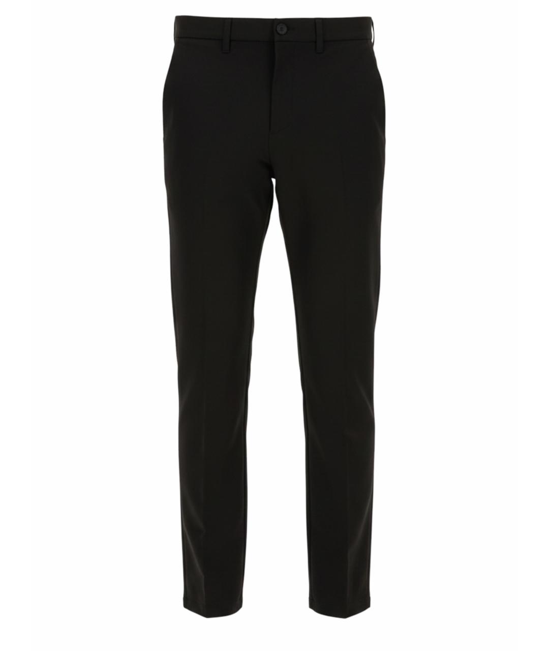 HUGO BOSS Черные хлопковые повседневные брюки, фото 1