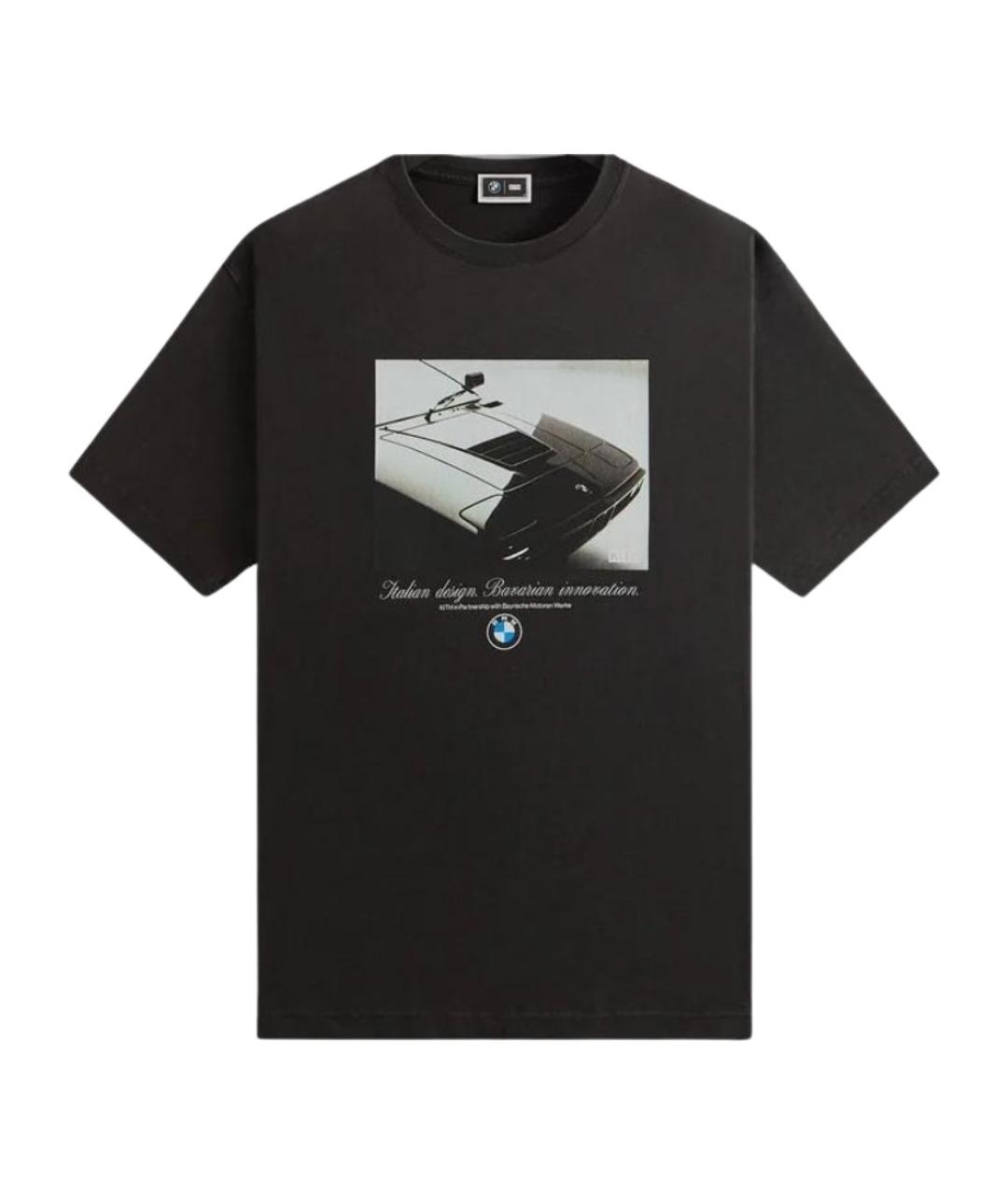 KITH Черная хлопковая футболка, фото 1