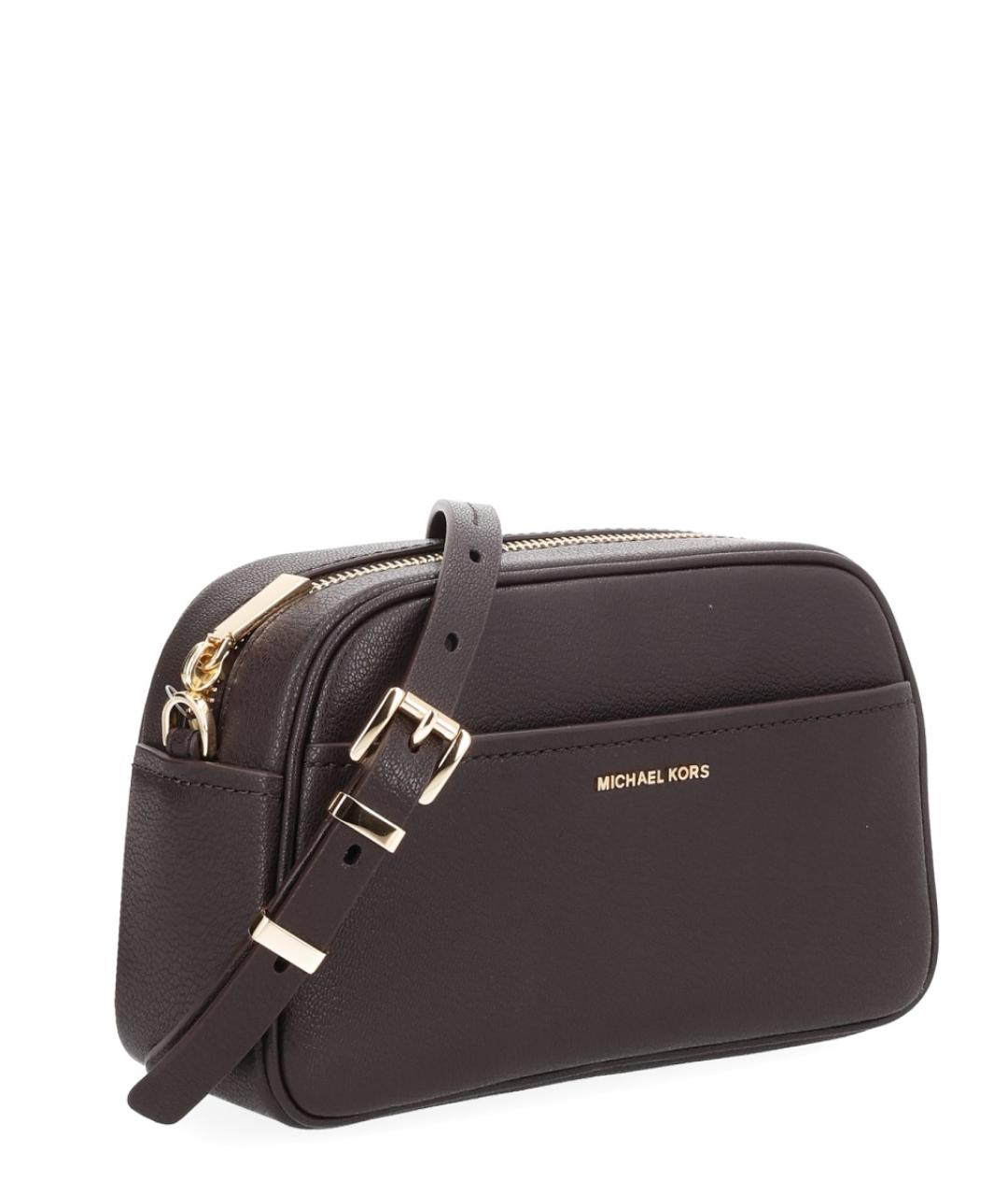 MICHAEL KORS Коричневая кожаная сумка через плечо, фото 2