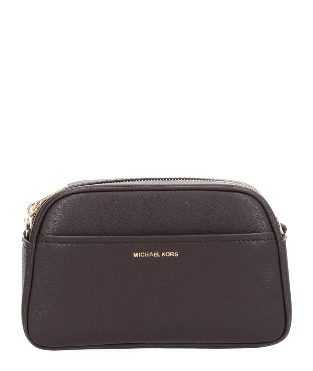 MICHAEL KORS Коричневая кожаная сумка через плечо, фото 1