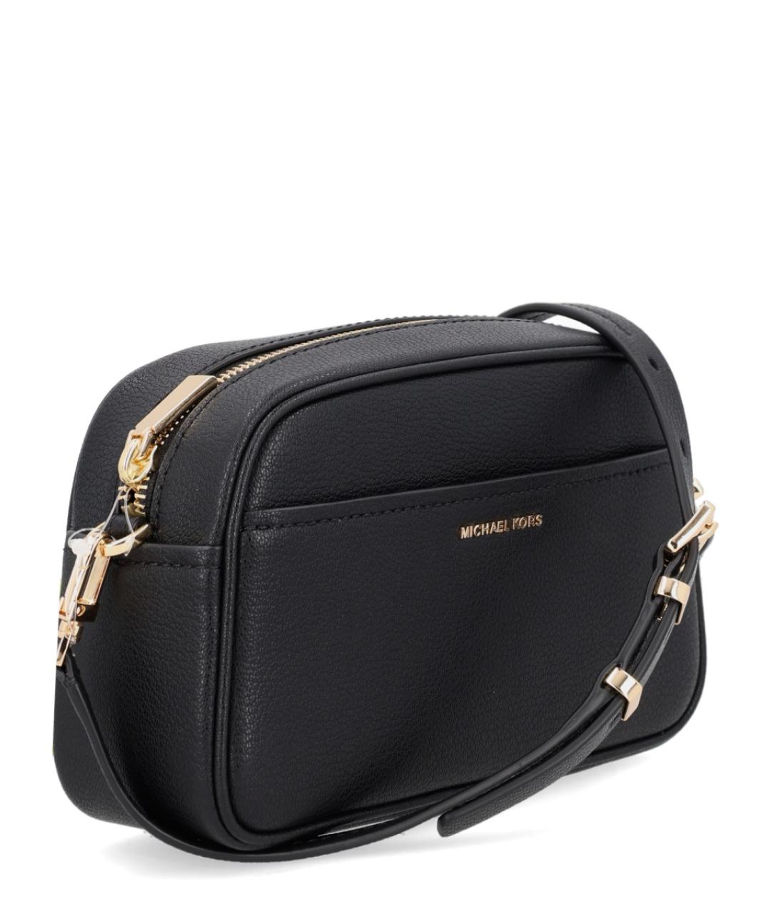 MICHAEL KORS Черная кожаная сумка через плечо, фото 3