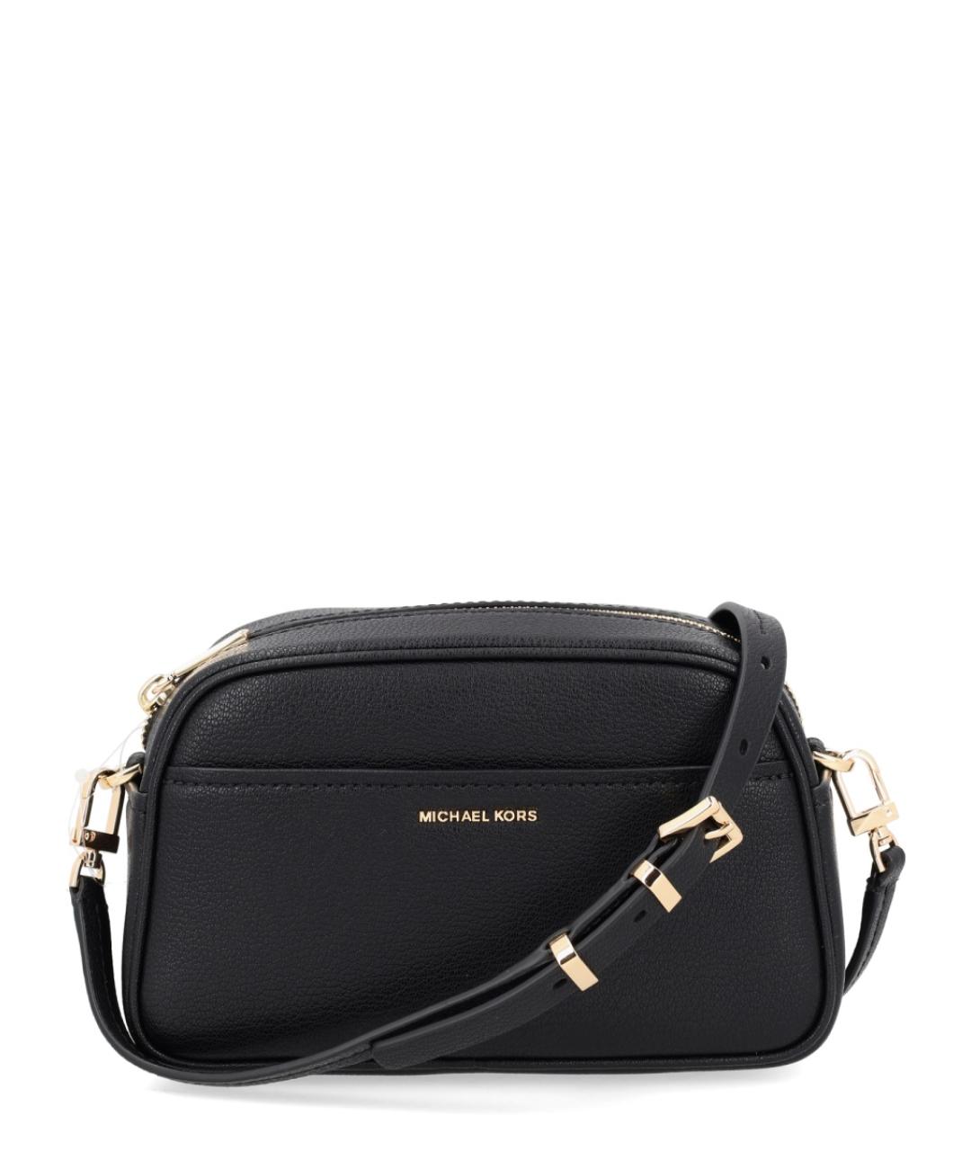 MICHAEL KORS Черная кожаная сумка через плечо, фото 1