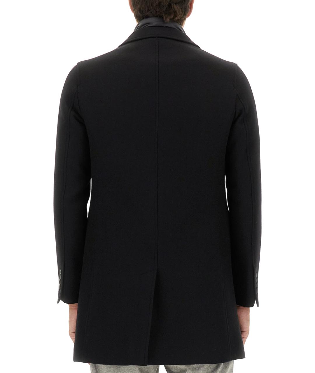 HERNO Черное шерстяное пальто, фото 3