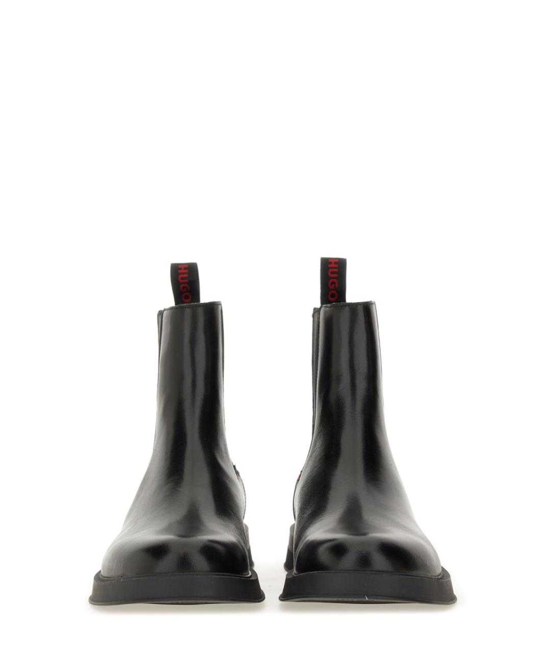 HUGO Черные кожаные низкие ботинки, фото 4