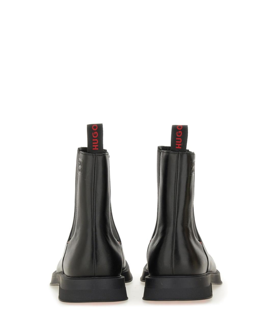 HUGO Черные кожаные низкие ботинки, фото 3