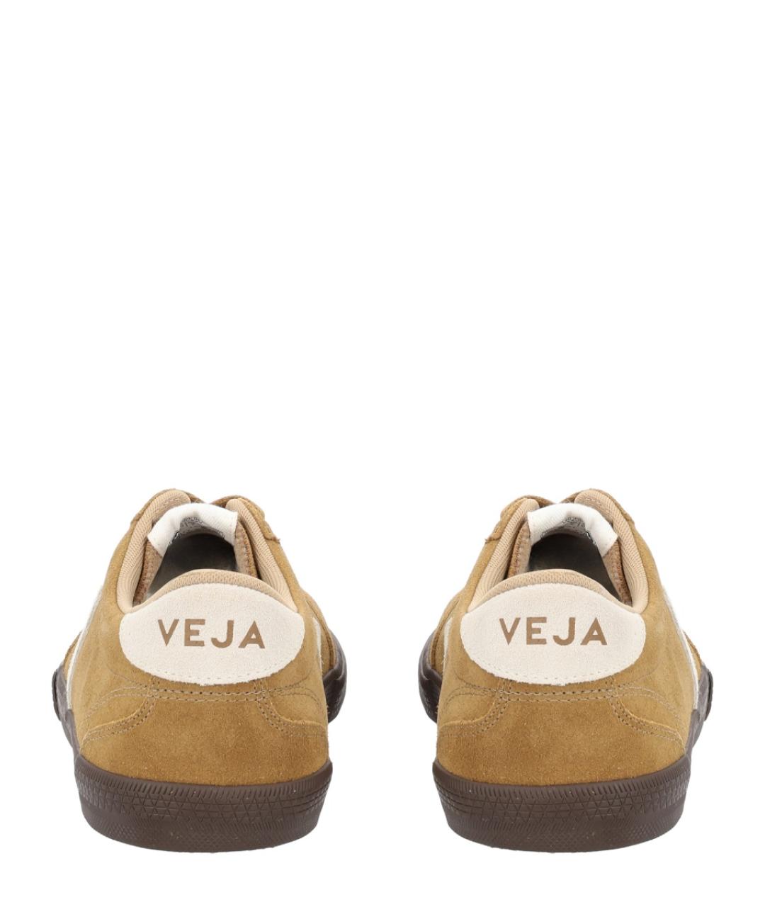VEJA Бежевые замшевые низкие кроссовки / кеды, фото 4