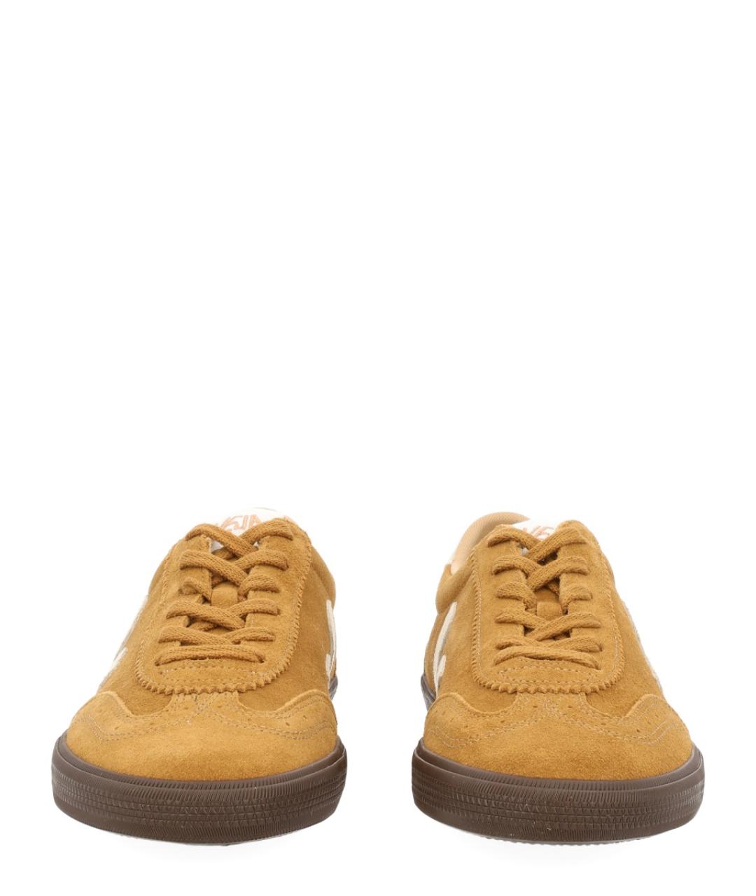 VEJA Бежевые замшевые низкие кроссовки / кеды, фото 3
