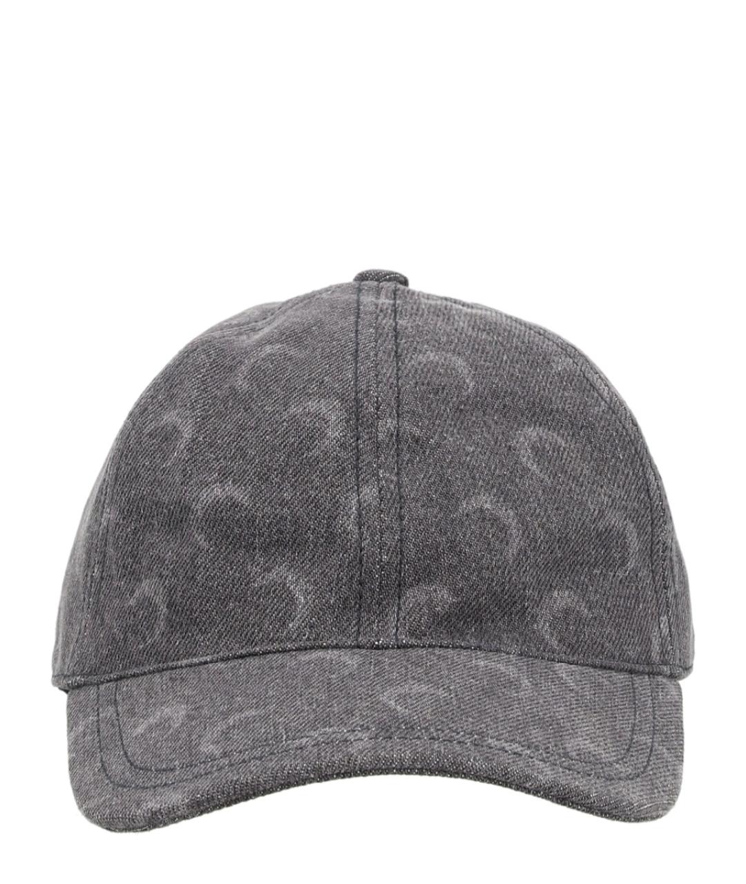 MARINE SERRE Серая хлопковая кепка, фото 1