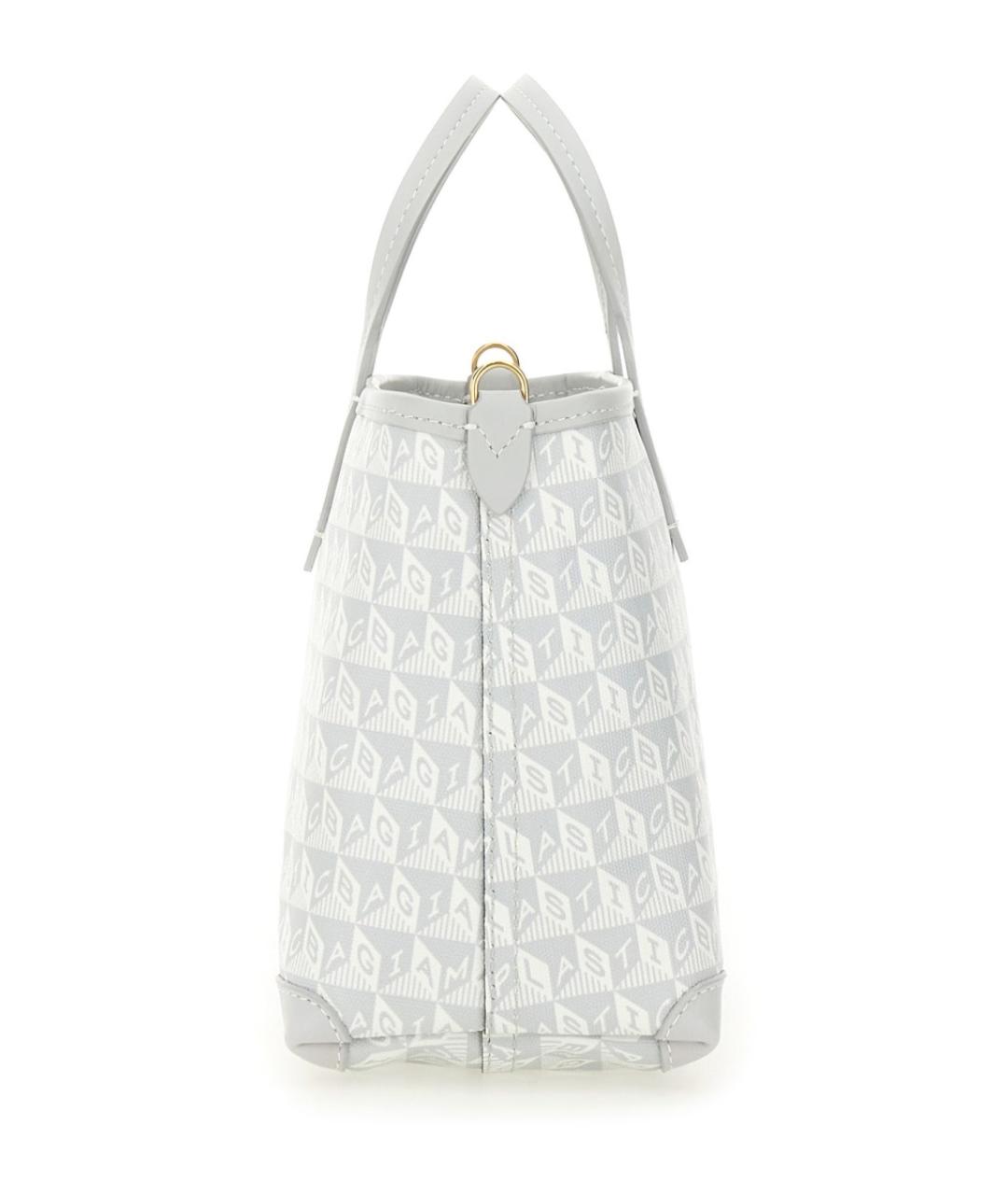 ANYA HINDMARCH Серая кожаная сумка тоут, фото 4