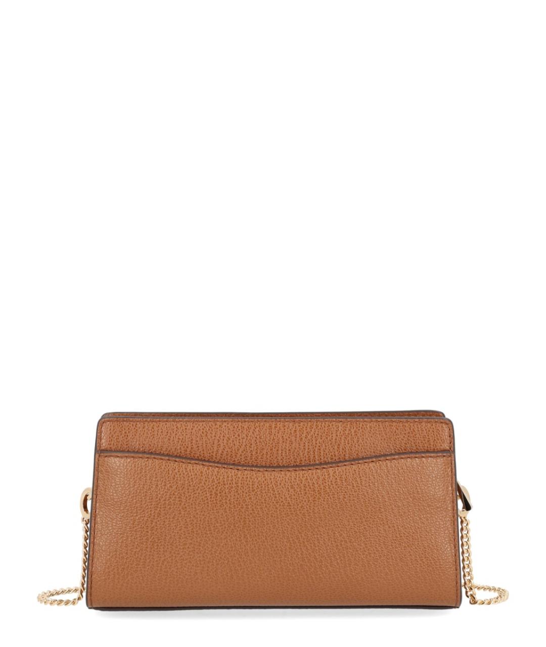 MICHAEL KORS Коричневая кожаная сумка через плечо, фото 3