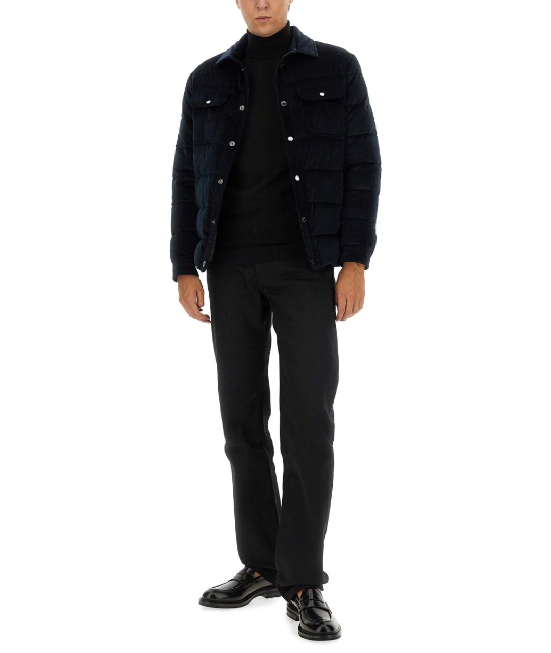 MOORER Синяя хлопковая куртка, фото 2