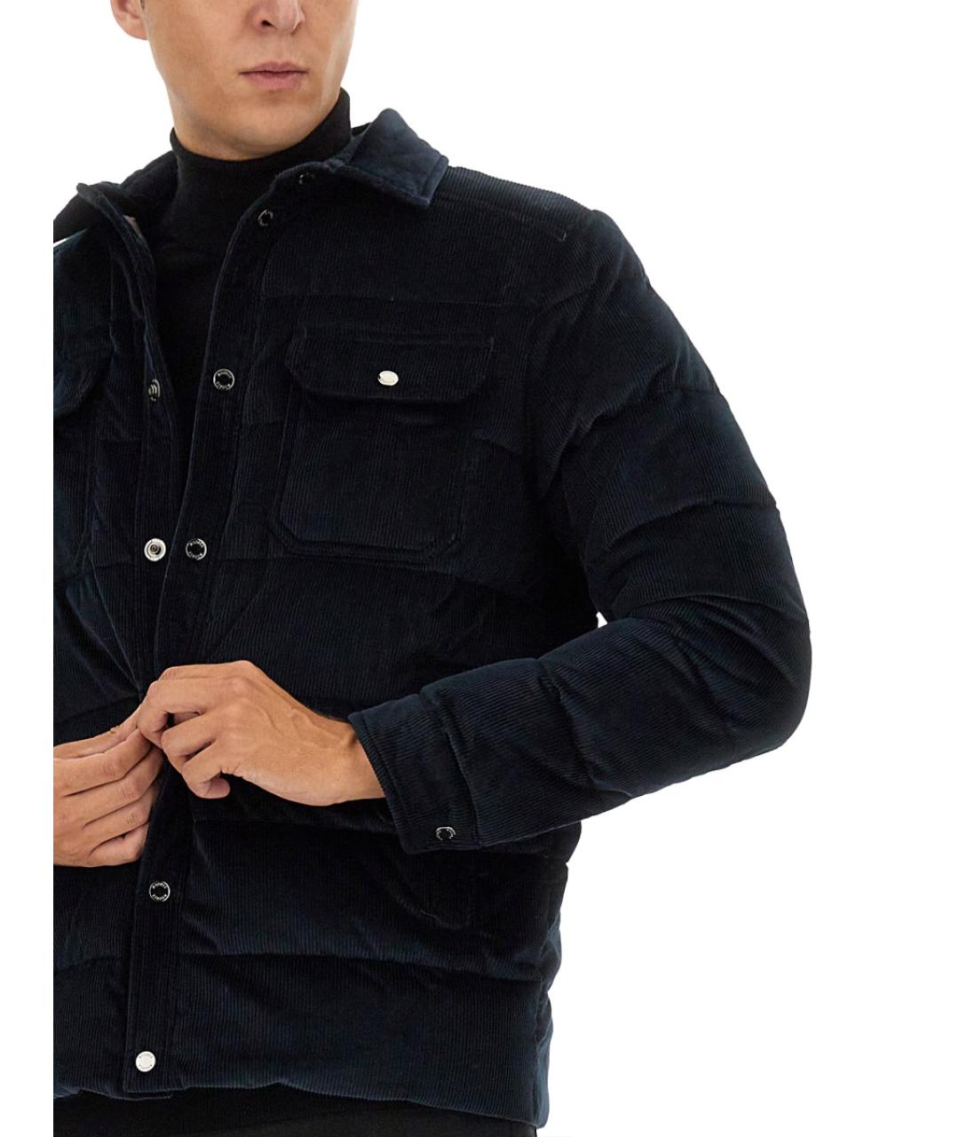 MOORER Синяя хлопковая куртка, фото 4