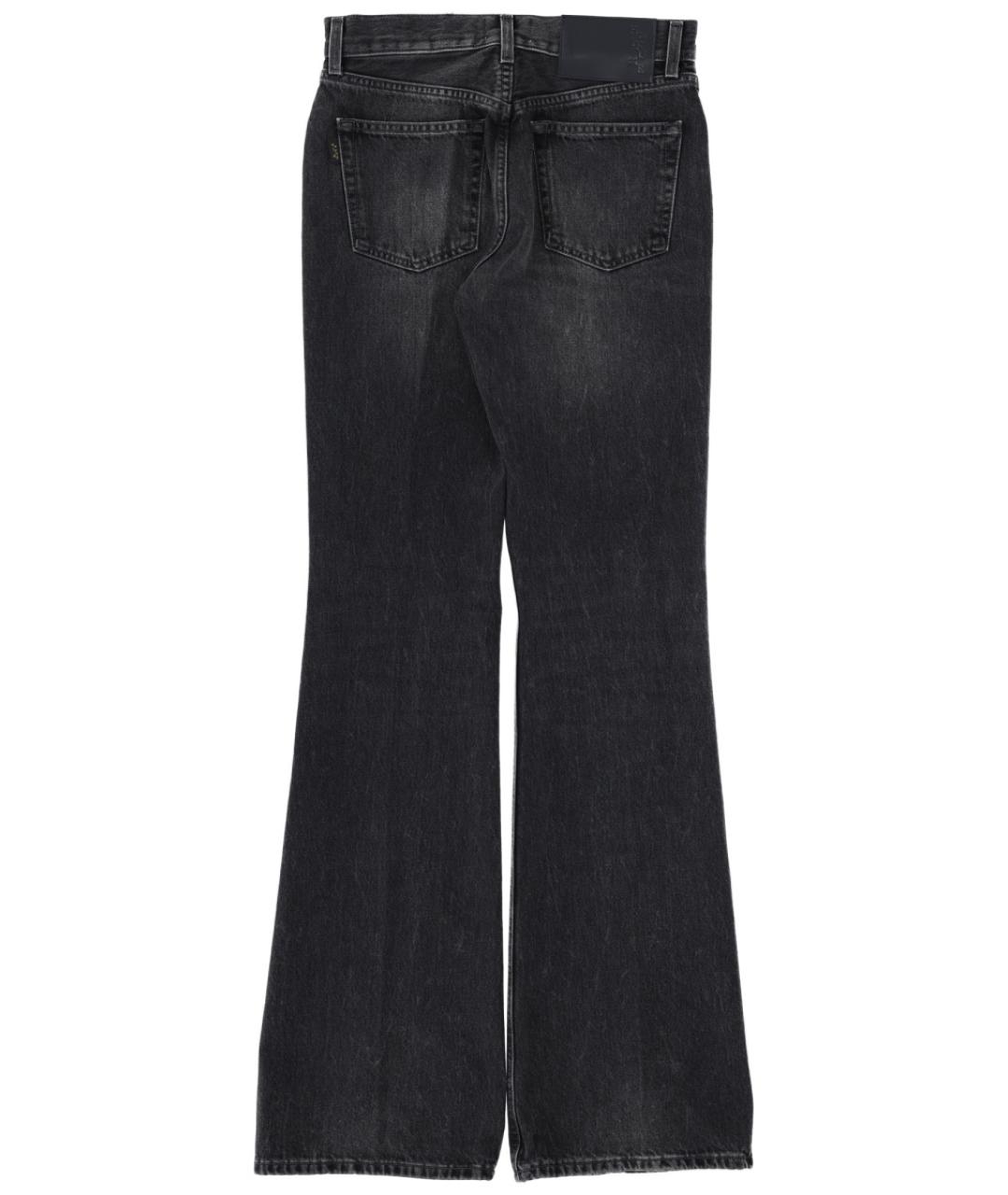 HAIKURE Черные хлопковые джинсы клеш, фото 2