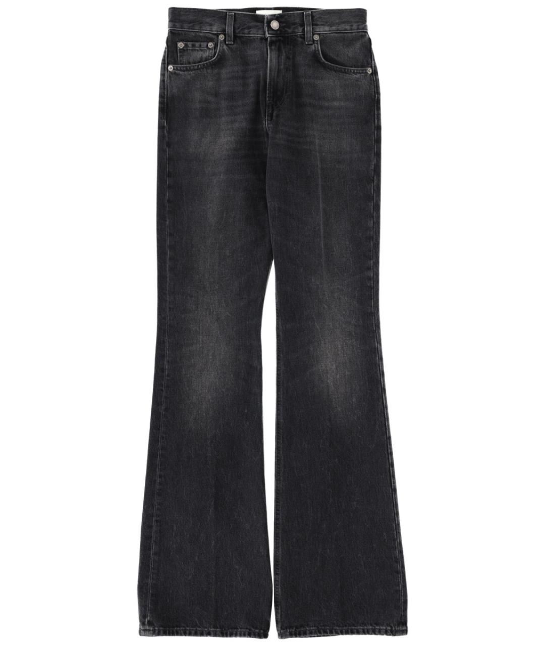 HAIKURE Черные хлопковые джинсы клеш, фото 1