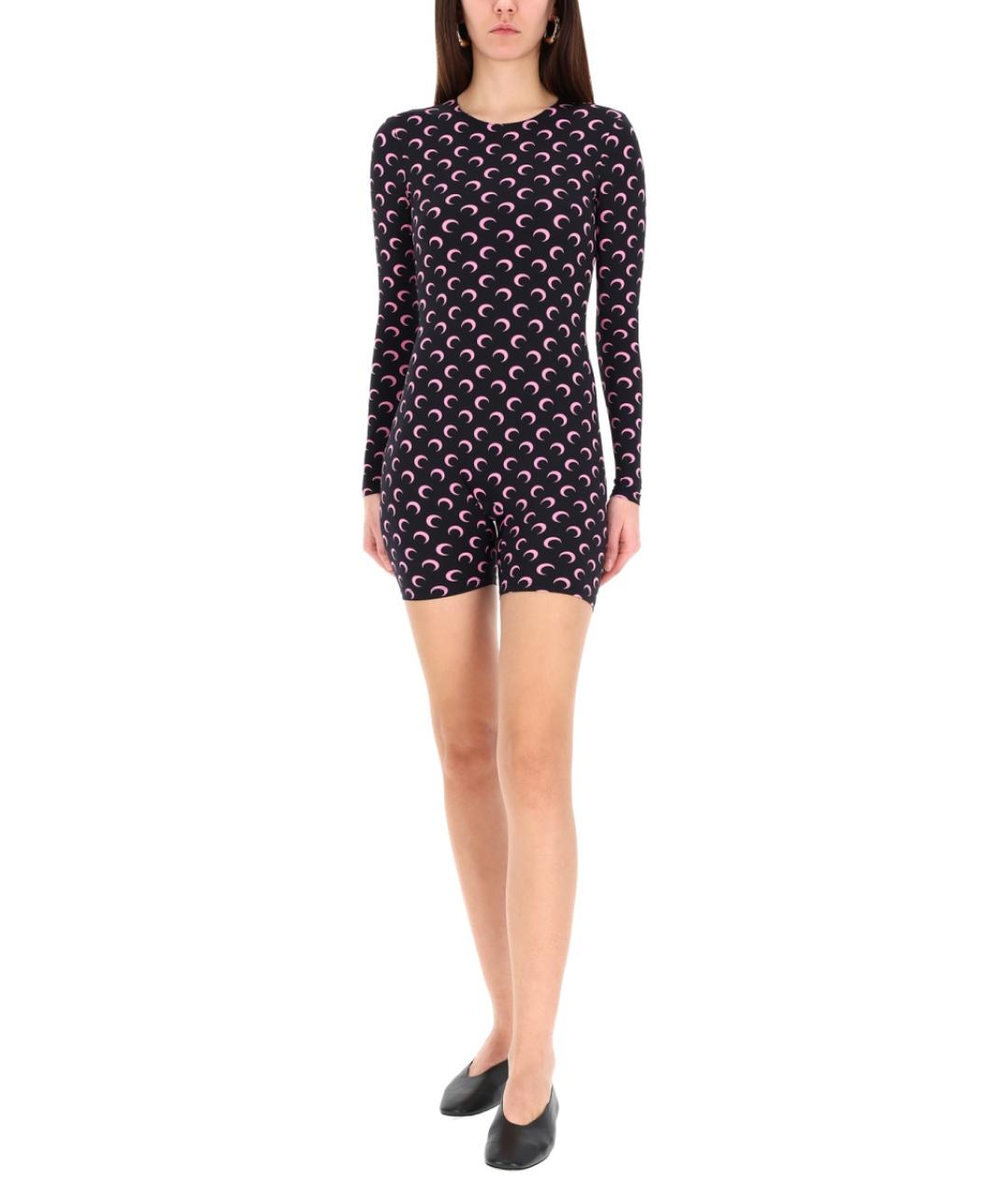 MARINE SERRE Черный полиамидовый комбинезон, фото 3