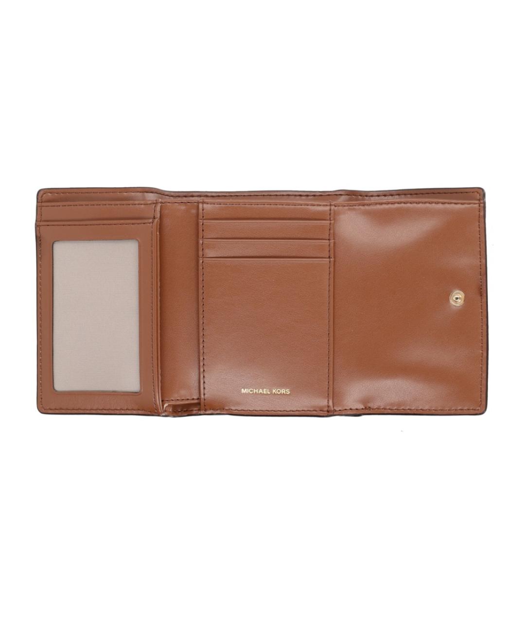 MICHAEL KORS Коричневый кожаный кошелек, фото 3