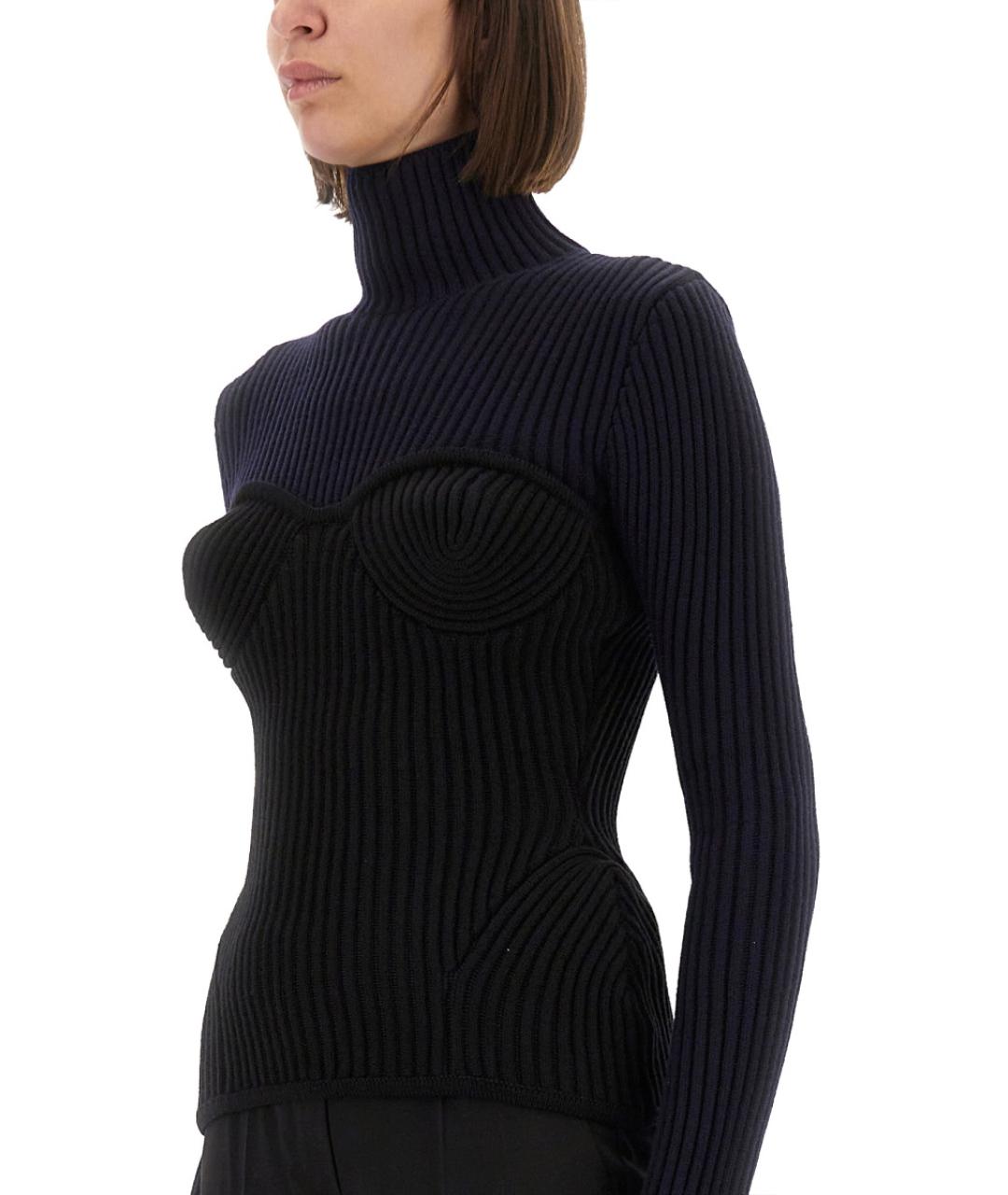 JEAN PAUL GAULTIER Синий шерстяной джемпер / свитер, фото 4