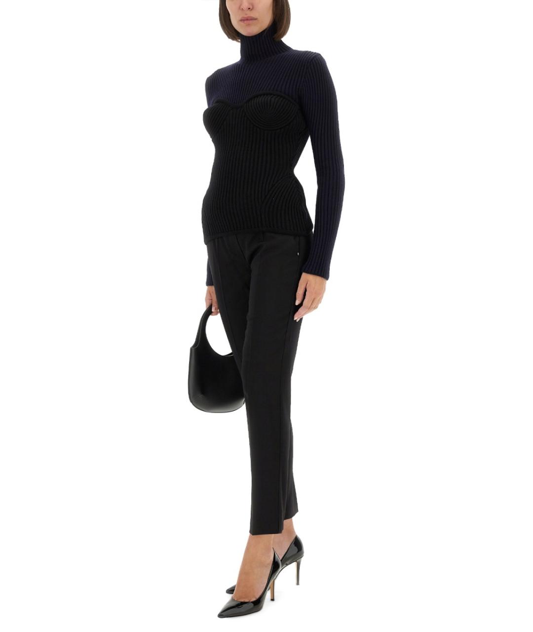 JEAN PAUL GAULTIER Синий шерстяной джемпер / свитер, фото 2