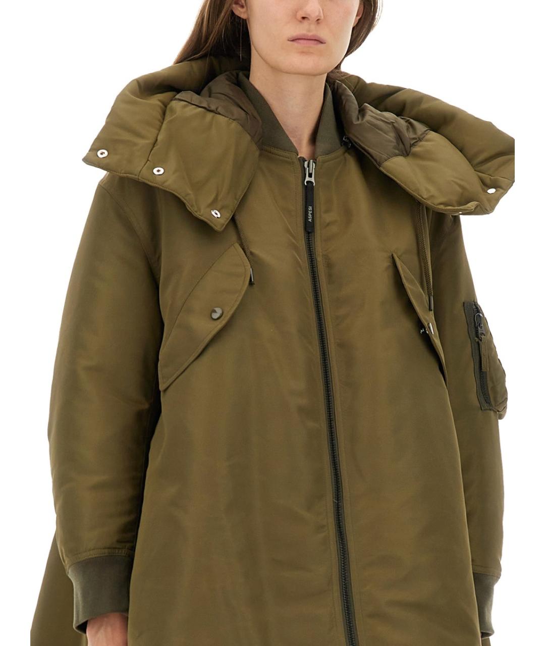 ASPESI Зеленая полиамидовая куртка, фото 4