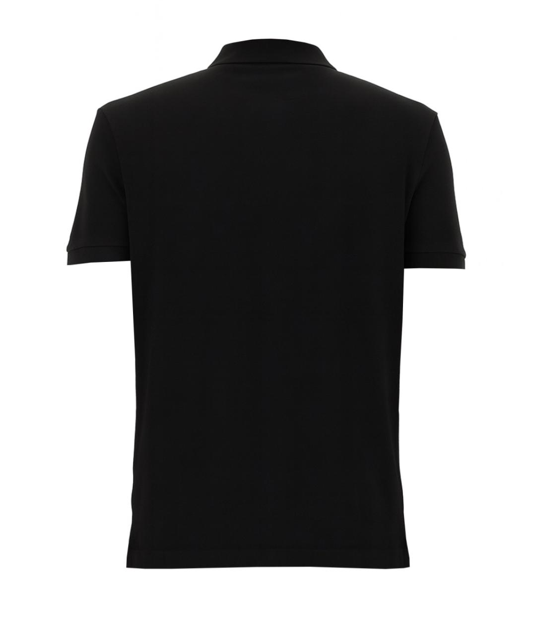 HUGO BOSS Черное хлопковое поло с коротким рукавом, фото 7
