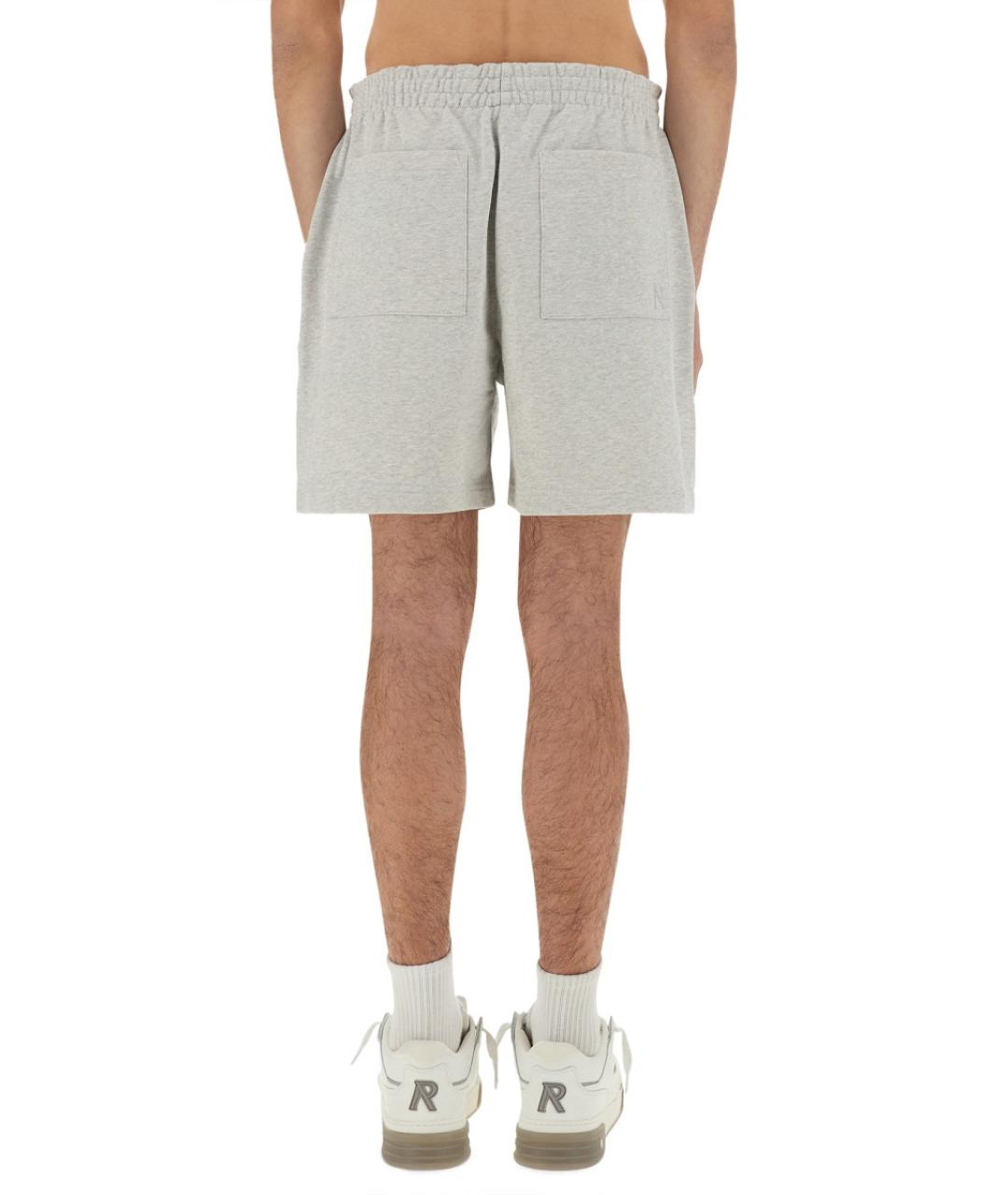 REPRESENT Серые хлопковые шорты, фото 3