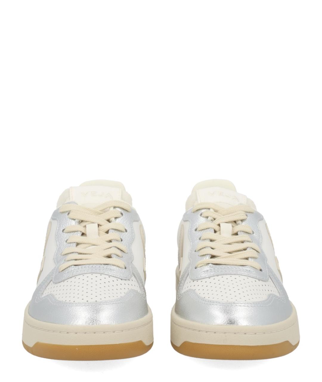 VEJA Серебряные кожаные кроссовки, фото 3