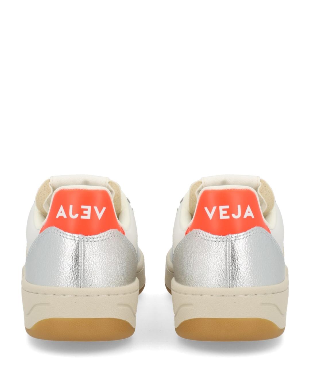 VEJA Серебряные кожаные кроссовки, фото 4