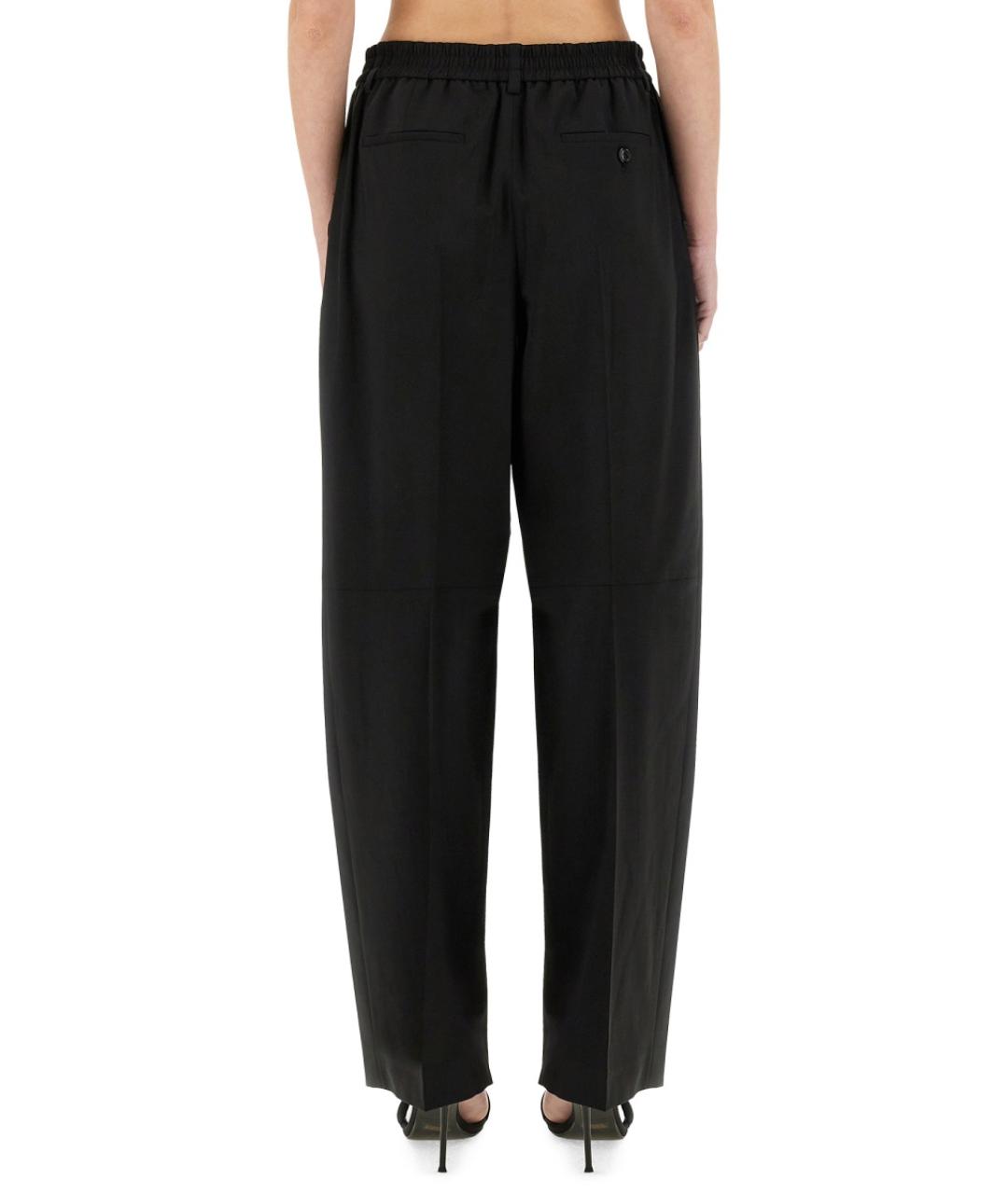 ALEXANDER WANG Черные шерстяные прямые брюки, фото 4