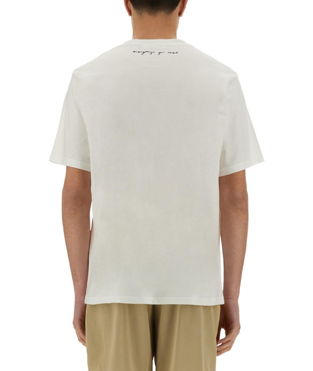 WALES BONNER Белая хлопковая футболка, фото 3