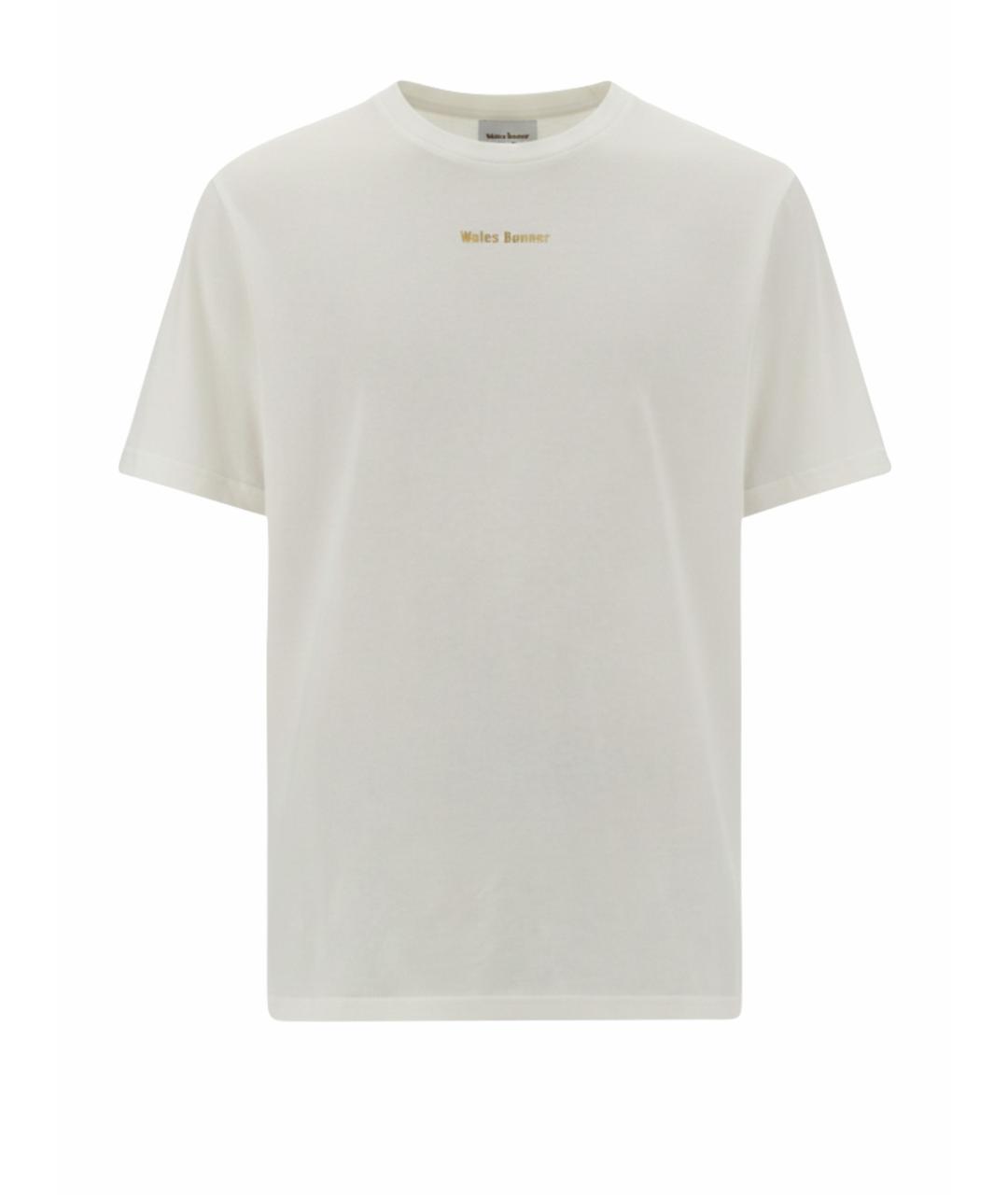 WALES BONNER Белая хлопковая футболка, фото 1