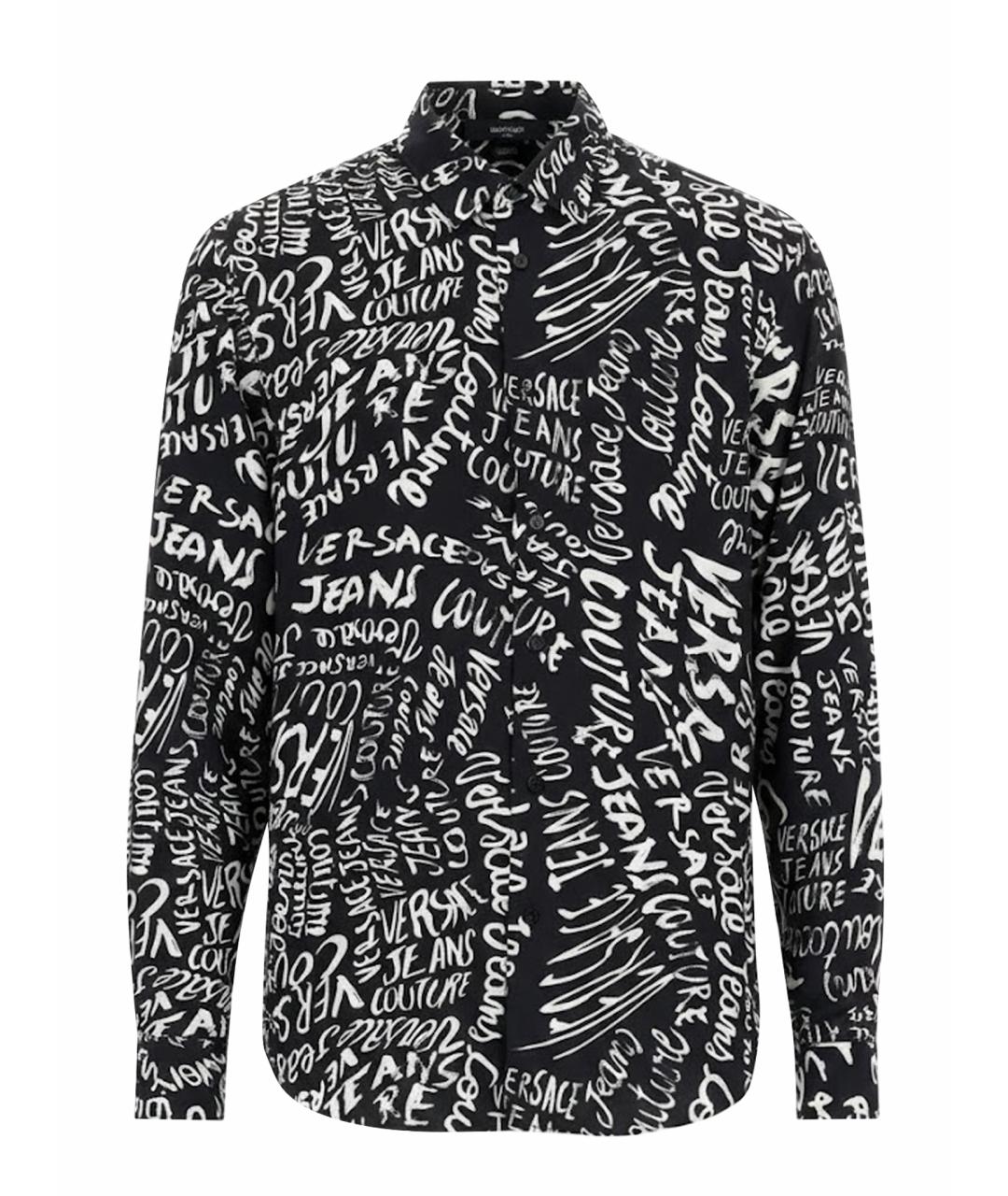 VERSACE JEANS COUTURE Черная кэжуал рубашка, фото 1