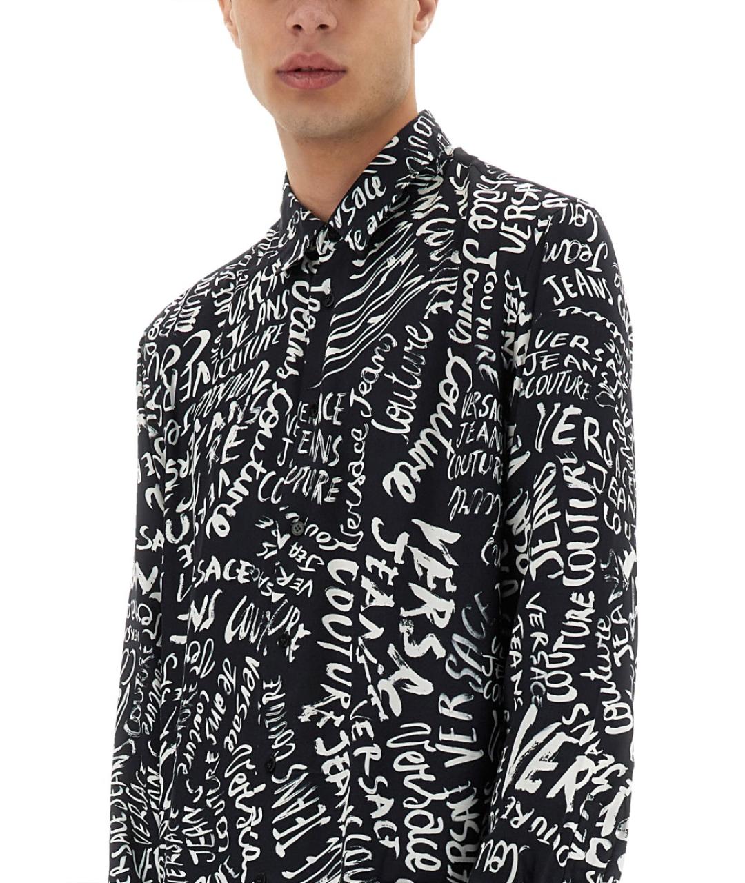 VERSACE JEANS COUTURE Черная кэжуал рубашка, фото 4