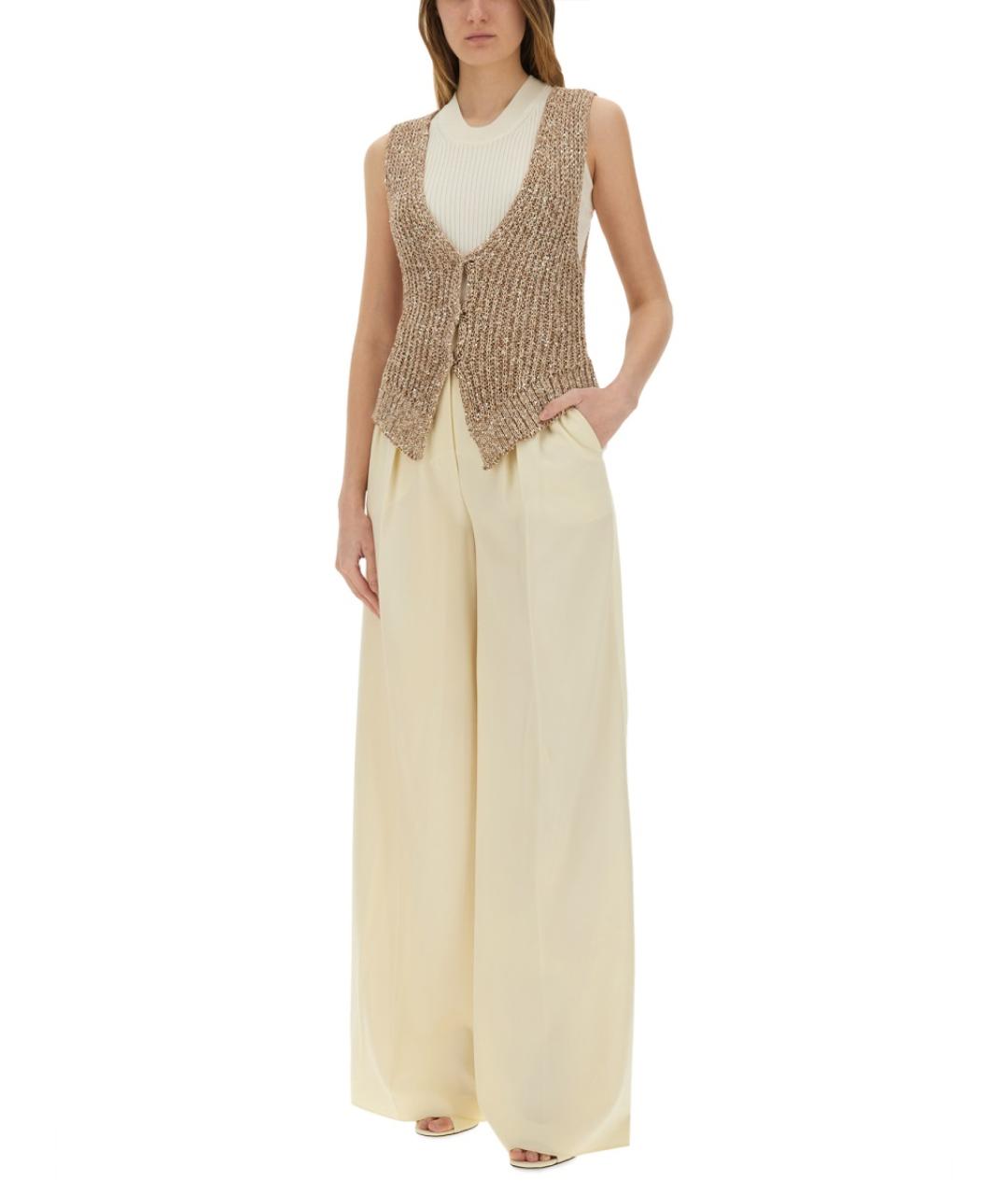 ALYSI Бежевая хлопковая жилетка, фото 2